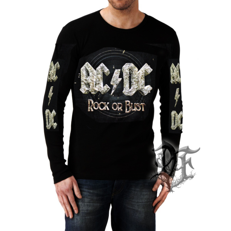 Футболка с длинным рукавом ACDC Rock or Bust