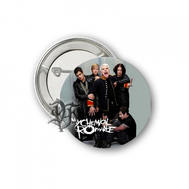 Значок My Chemical Romance серый